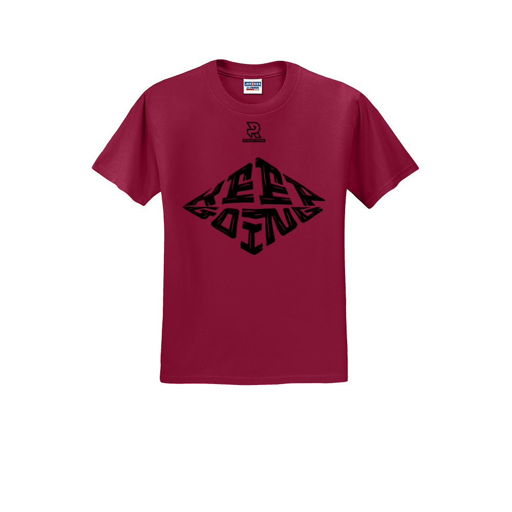 KEEP GOING (Black) - Short Sleeve Cotton Tee