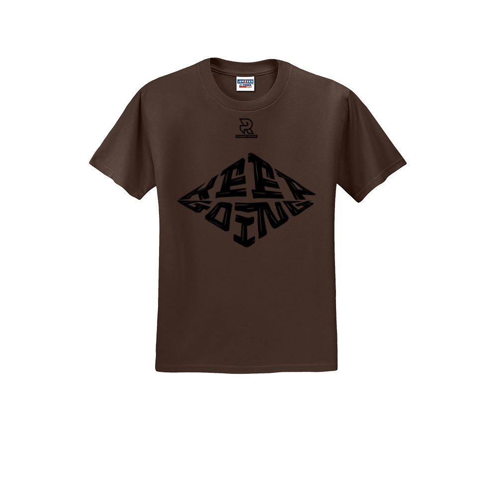 KEEP GOING (Black) - Short Sleeve Cotton Tee