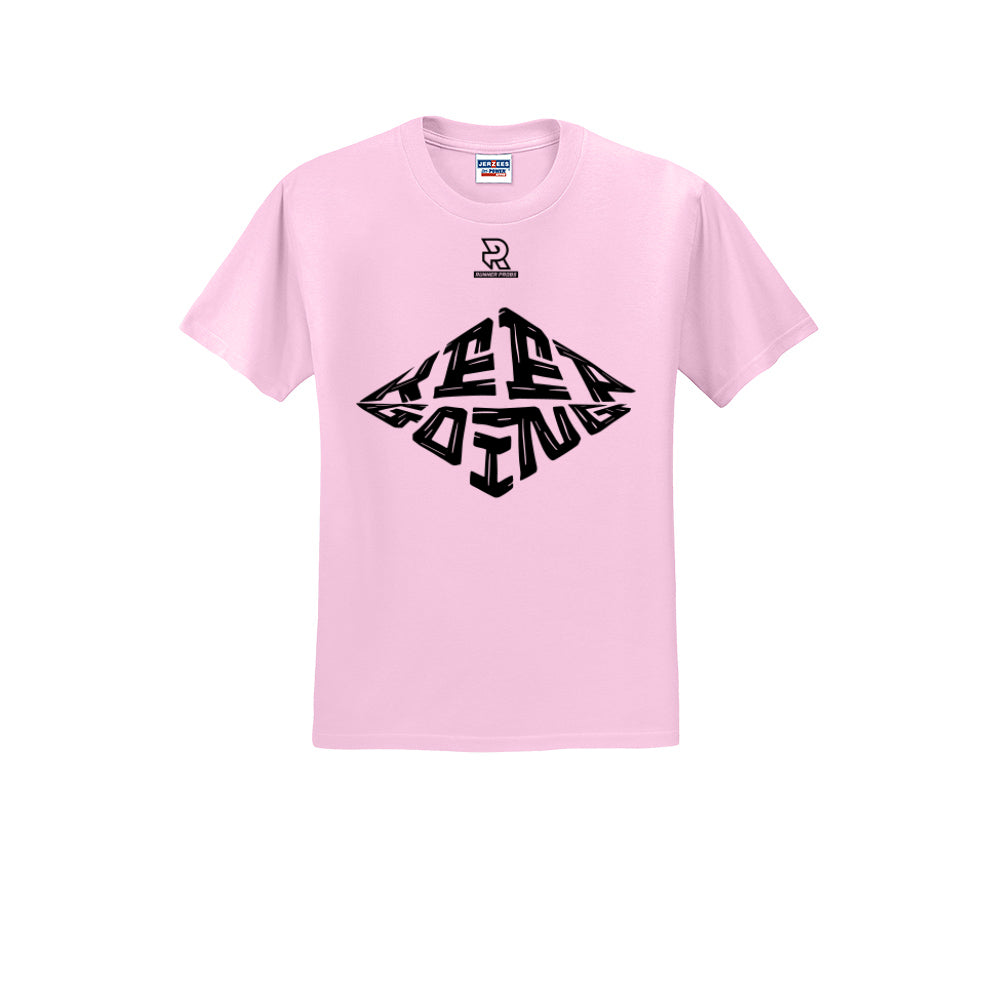 KEEP GOING (Black) - Short Sleeve Cotton Tee