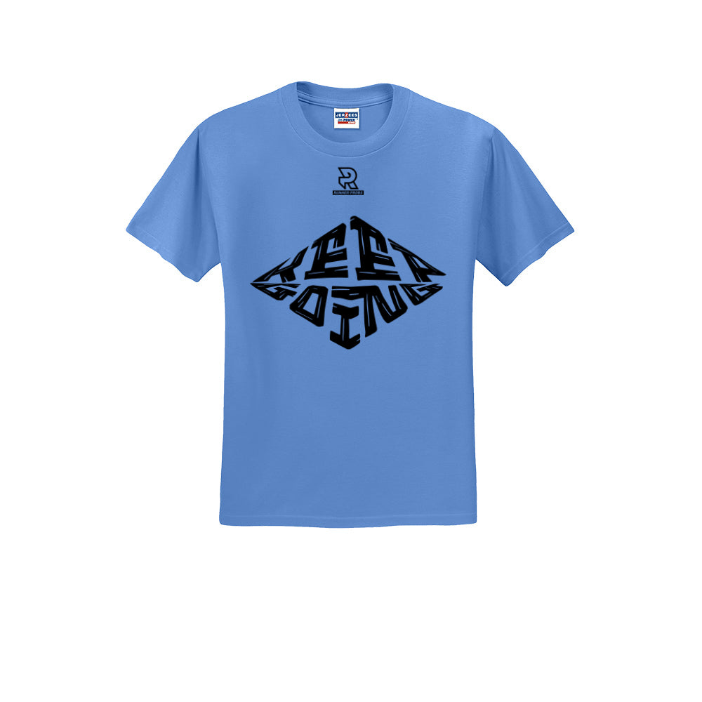 KEEP GOING (Black) - Short Sleeve Cotton Tee