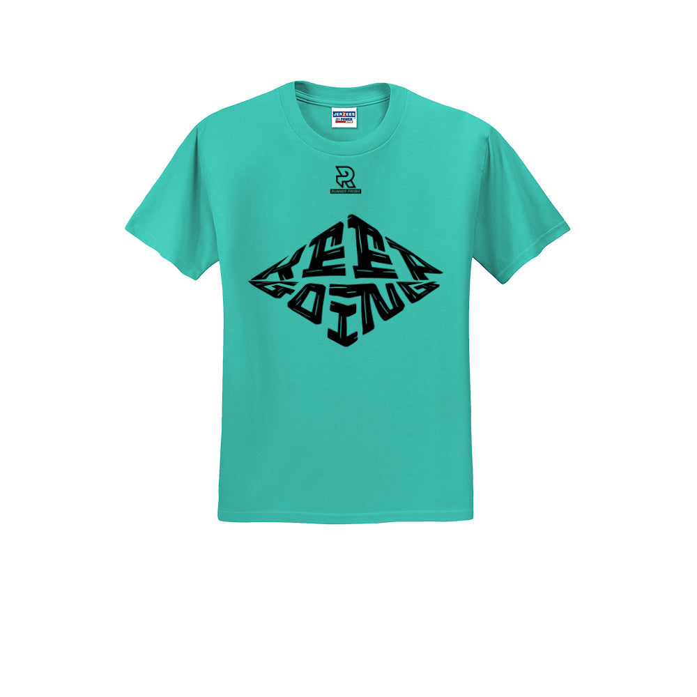 KEEP GOING (Black) - Short Sleeve Cotton Tee