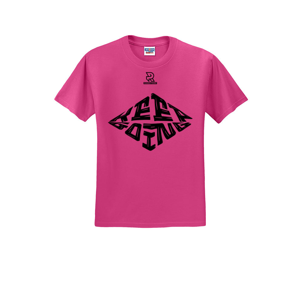 KEEP GOING (Black) - Short Sleeve Cotton Tee