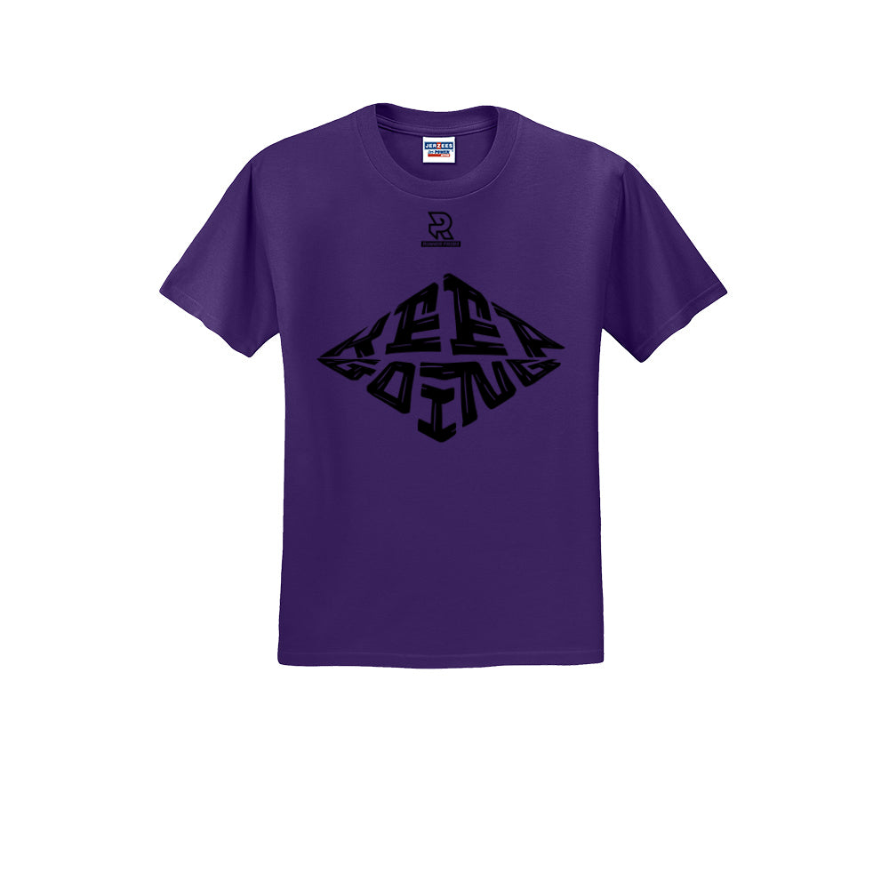 KEEP GOING (Black) - Short Sleeve Cotton Tee