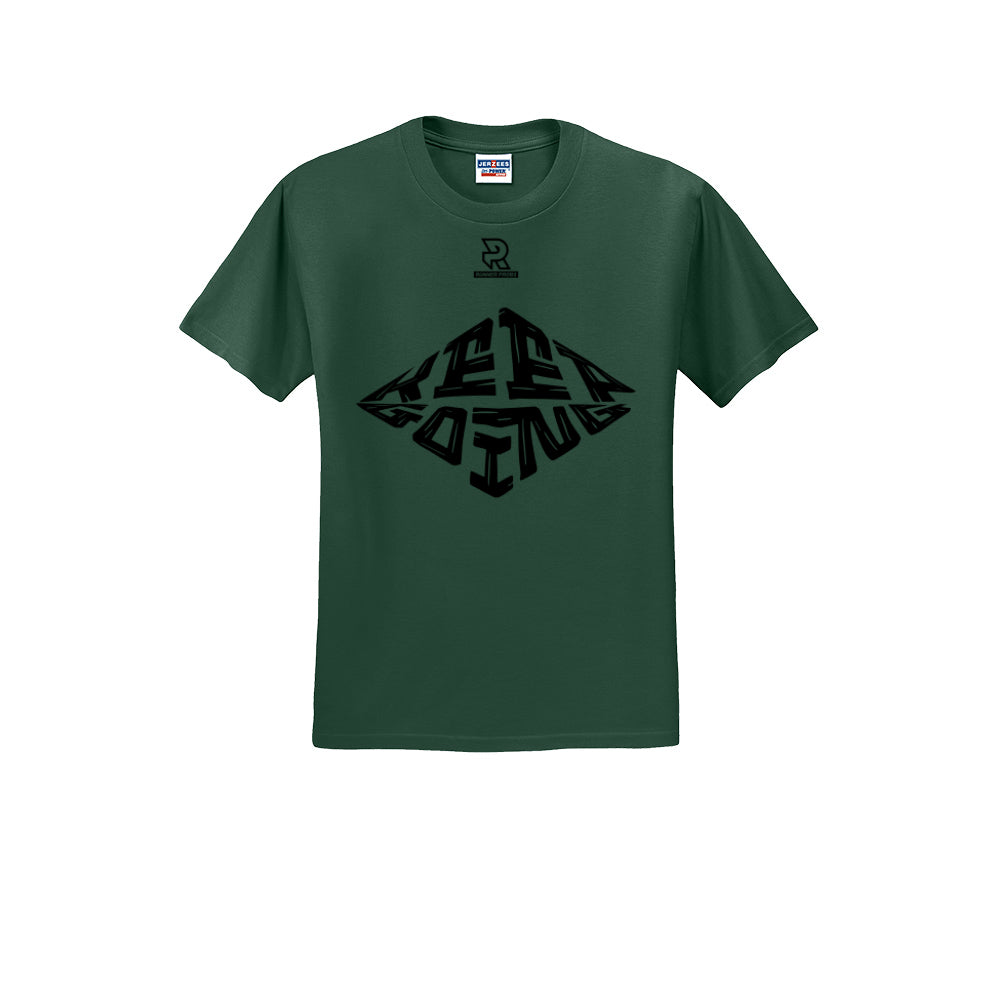 KEEP GOING (Black) - Short Sleeve Cotton Tee
