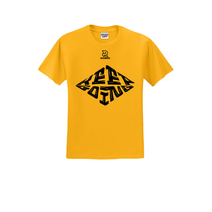 KEEP GOING (Black) - Short Sleeve Cotton Tee