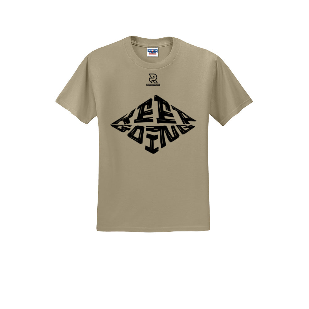 KEEP GOING (Black) - Short Sleeve Cotton Tee