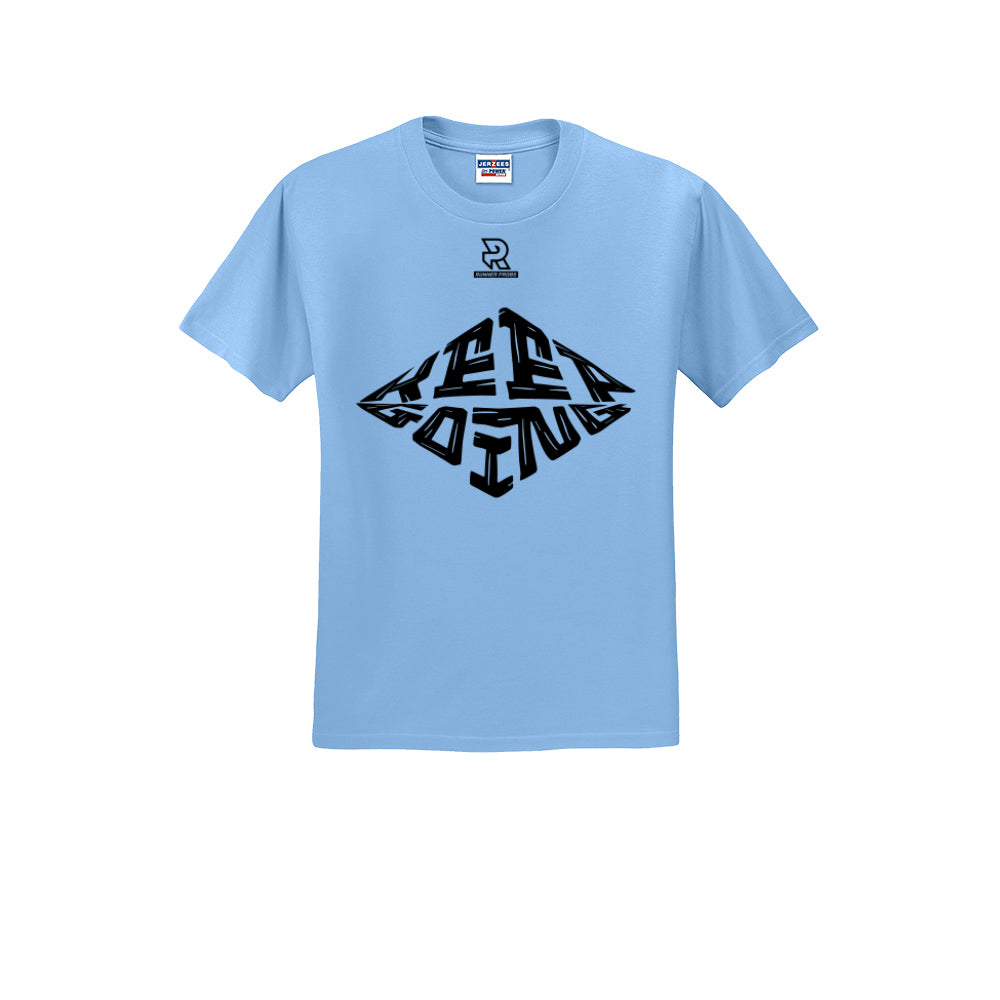 KEEP GOING (Black) - Short Sleeve Cotton Tee