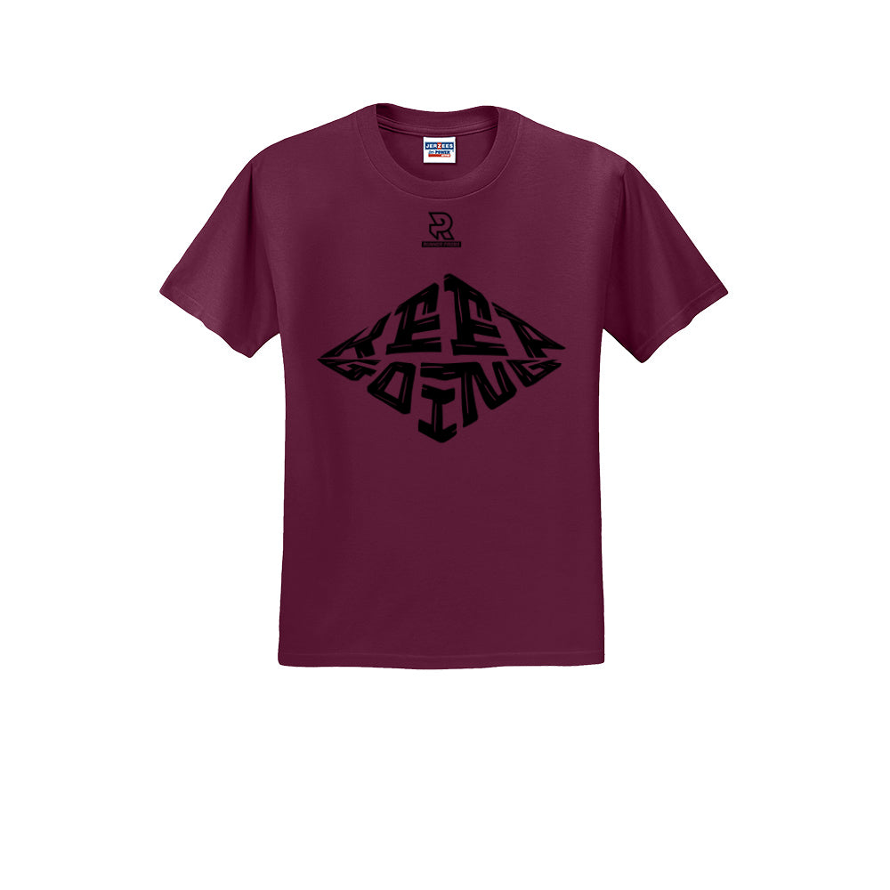 KEEP GOING (Black) - Short Sleeve Cotton Tee