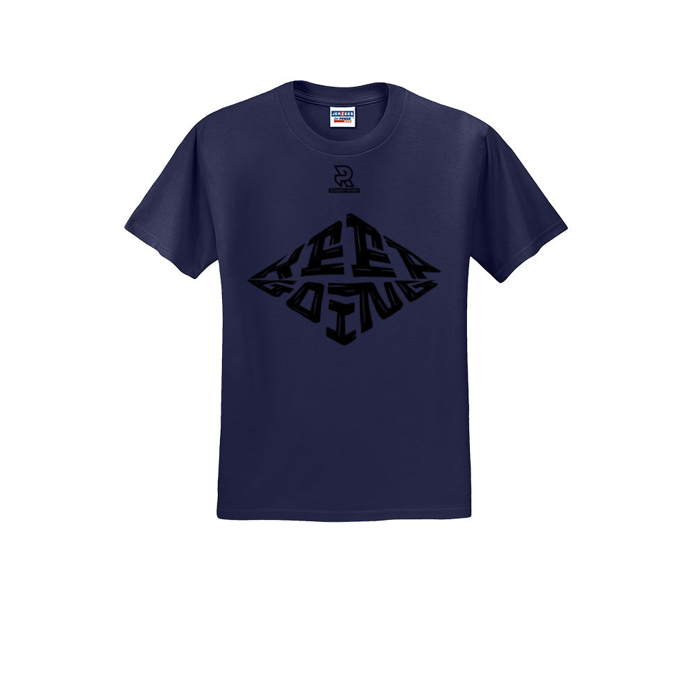 KEEP GOING (Black) - Short Sleeve Cotton Tee