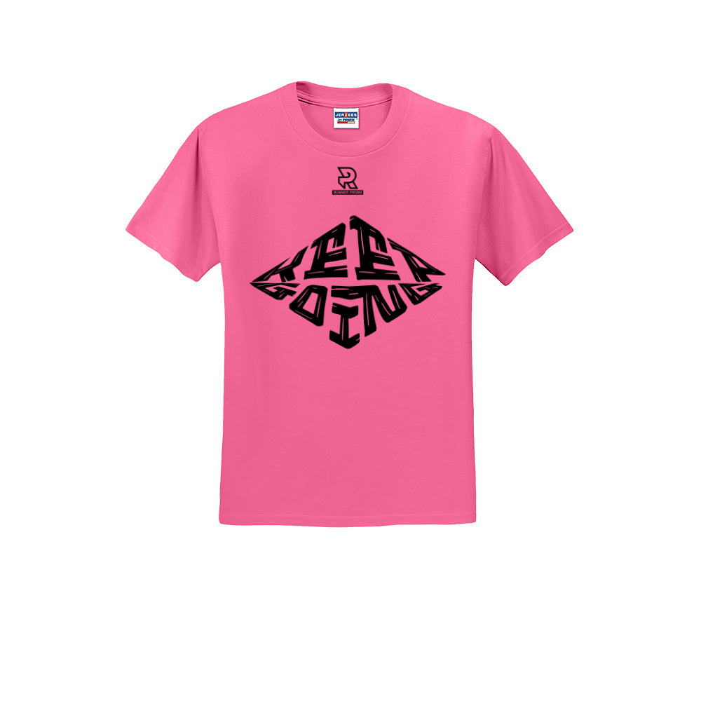 KEEP GOING (Black) - Short Sleeve Cotton Tee