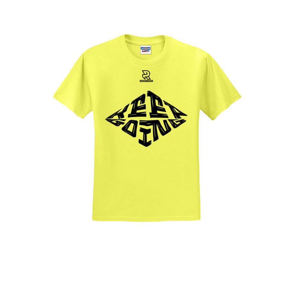 KEEP GOING (Black) - Short Sleeve Cotton Tee