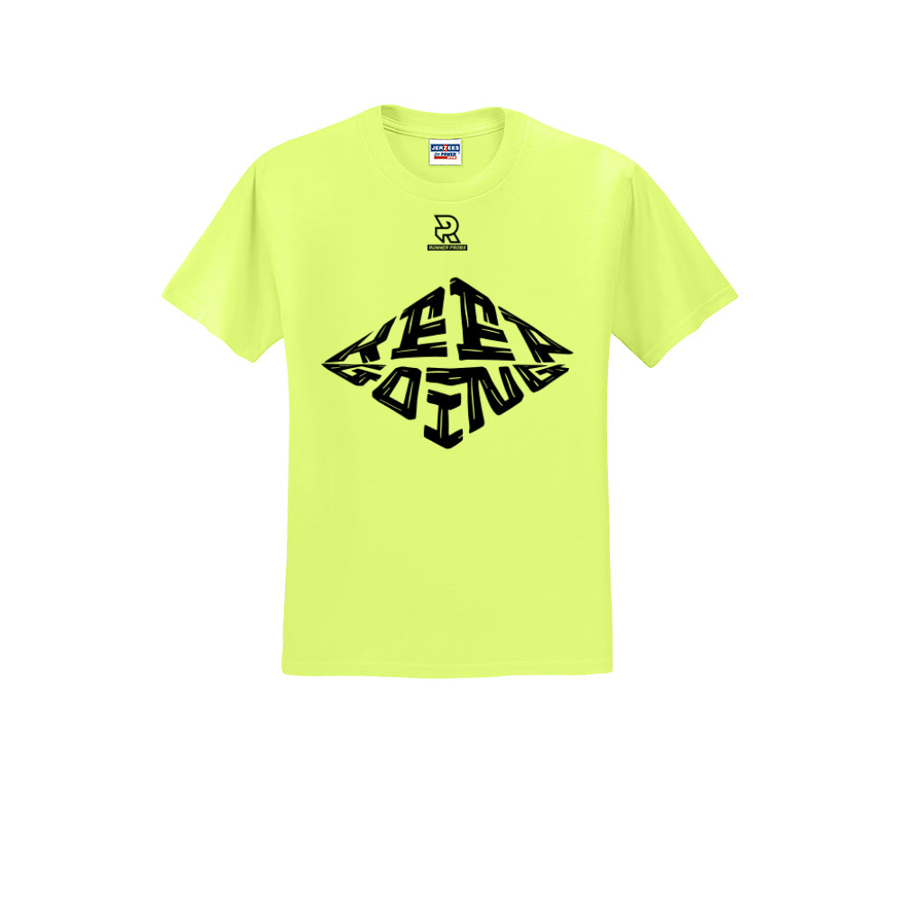KEEP GOING (Black) - Short Sleeve Cotton Tee