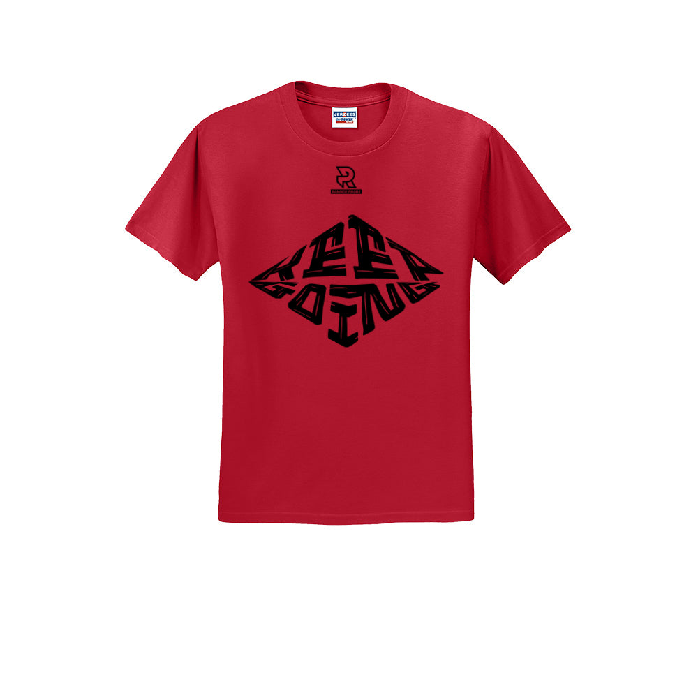 KEEP GOING (Black) - Short Sleeve Cotton Tee