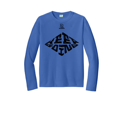 KEEP GOING (Black) - Long Sleeve Performance Tee