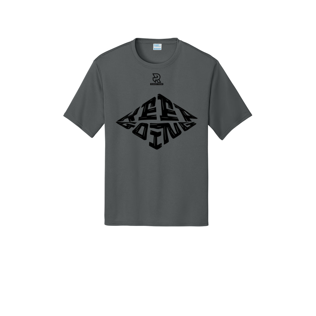 KEEP GOING (Black) - Short Sleeve Performance Tee