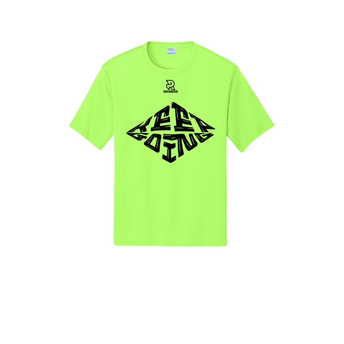 KEEP GOING (Black) - Short Sleeve Performance Tee