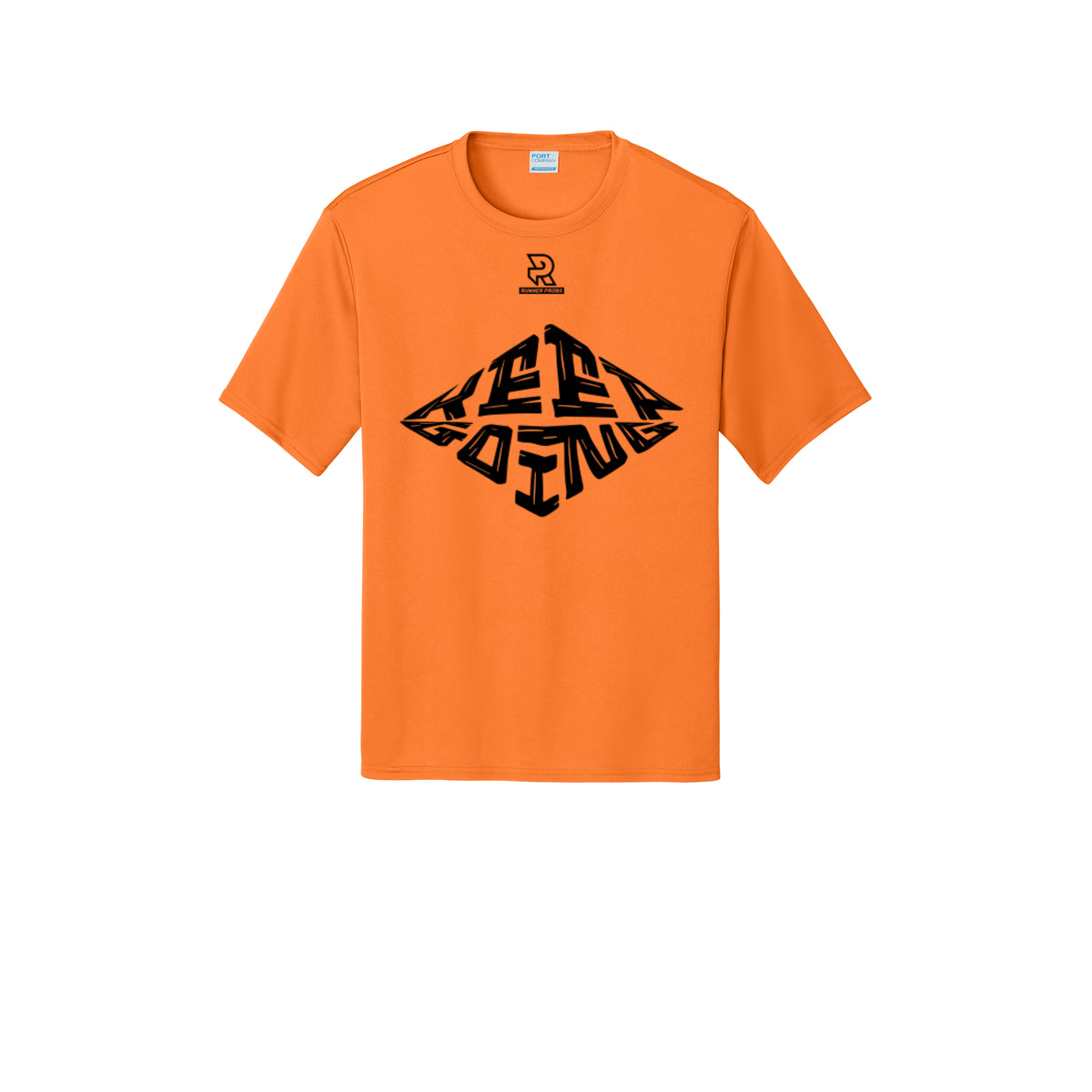 KEEP GOING (Black) - Short Sleeve Performance Tee