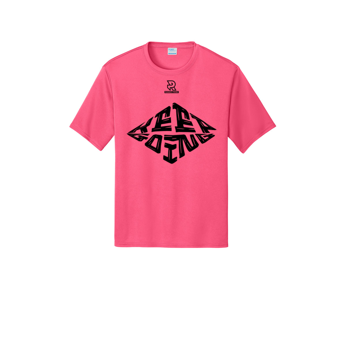 KEEP GOING (Black) - Short Sleeve Performance Tee