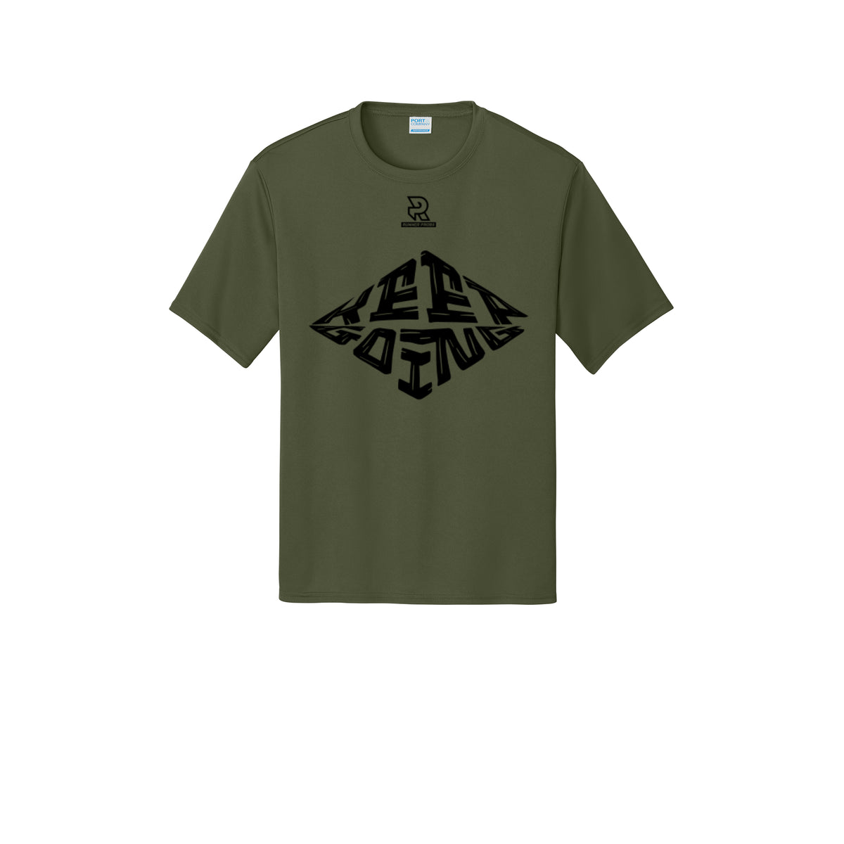 KEEP GOING (Black) - Short Sleeve Performance Tee