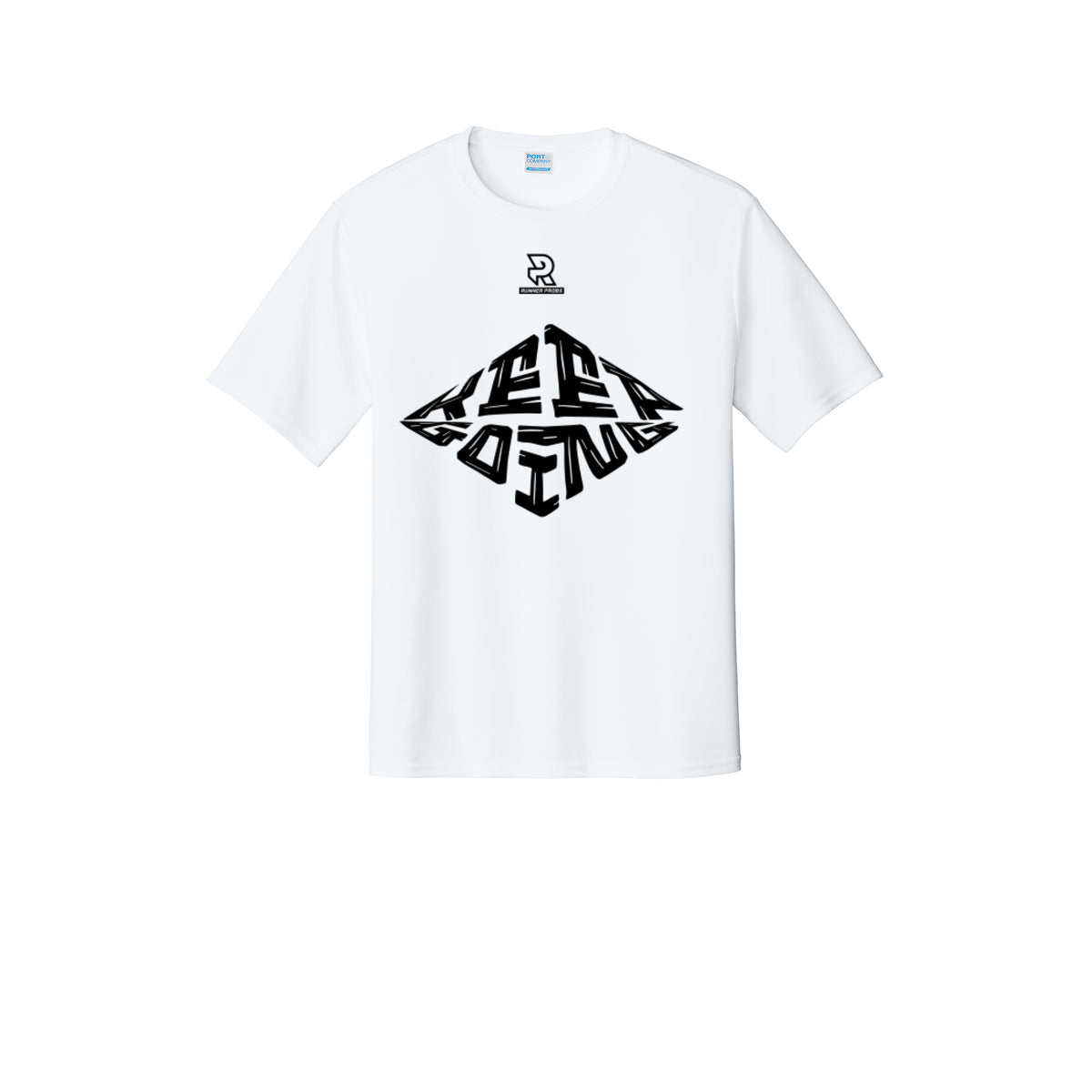 KEEP GOING (Black) - Short Sleeve Performance Tee