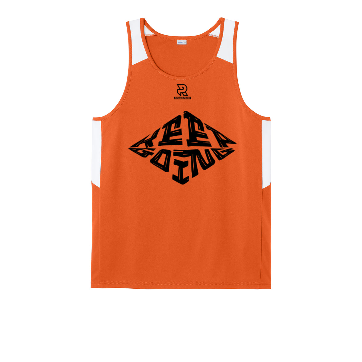 KEEP GOING (Black) - Mens Club Track Tank