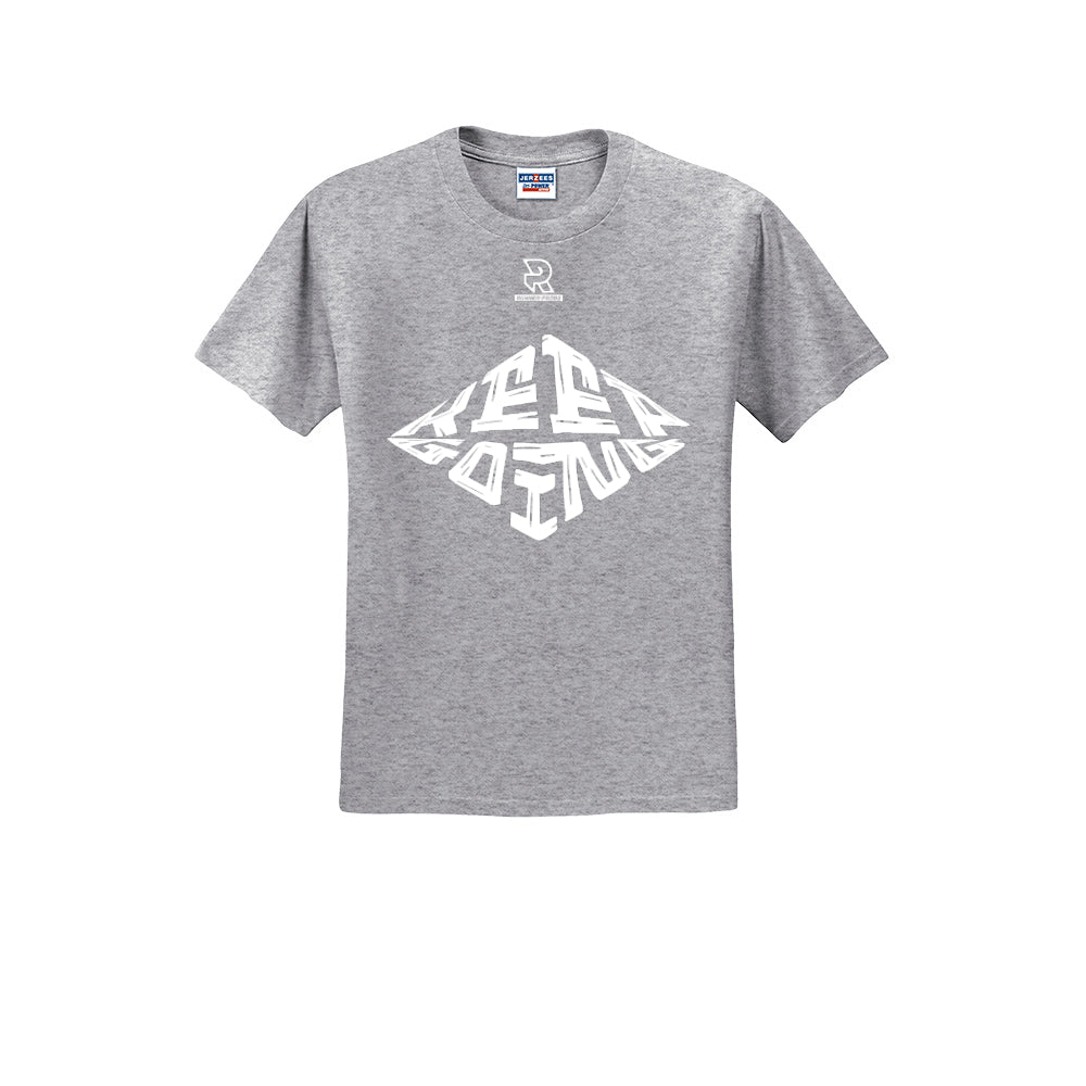 KEEP GOING (White) - Short Sleeve Cotton Tee