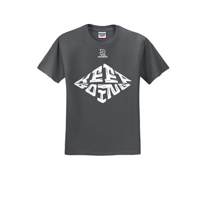 KEEP GOING (White) - Short Sleeve Cotton Tee