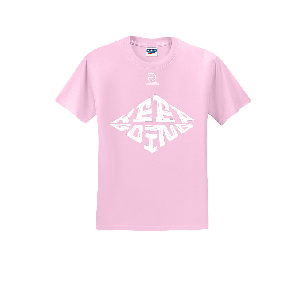 KEEP GOING (White) - Short Sleeve Cotton Tee