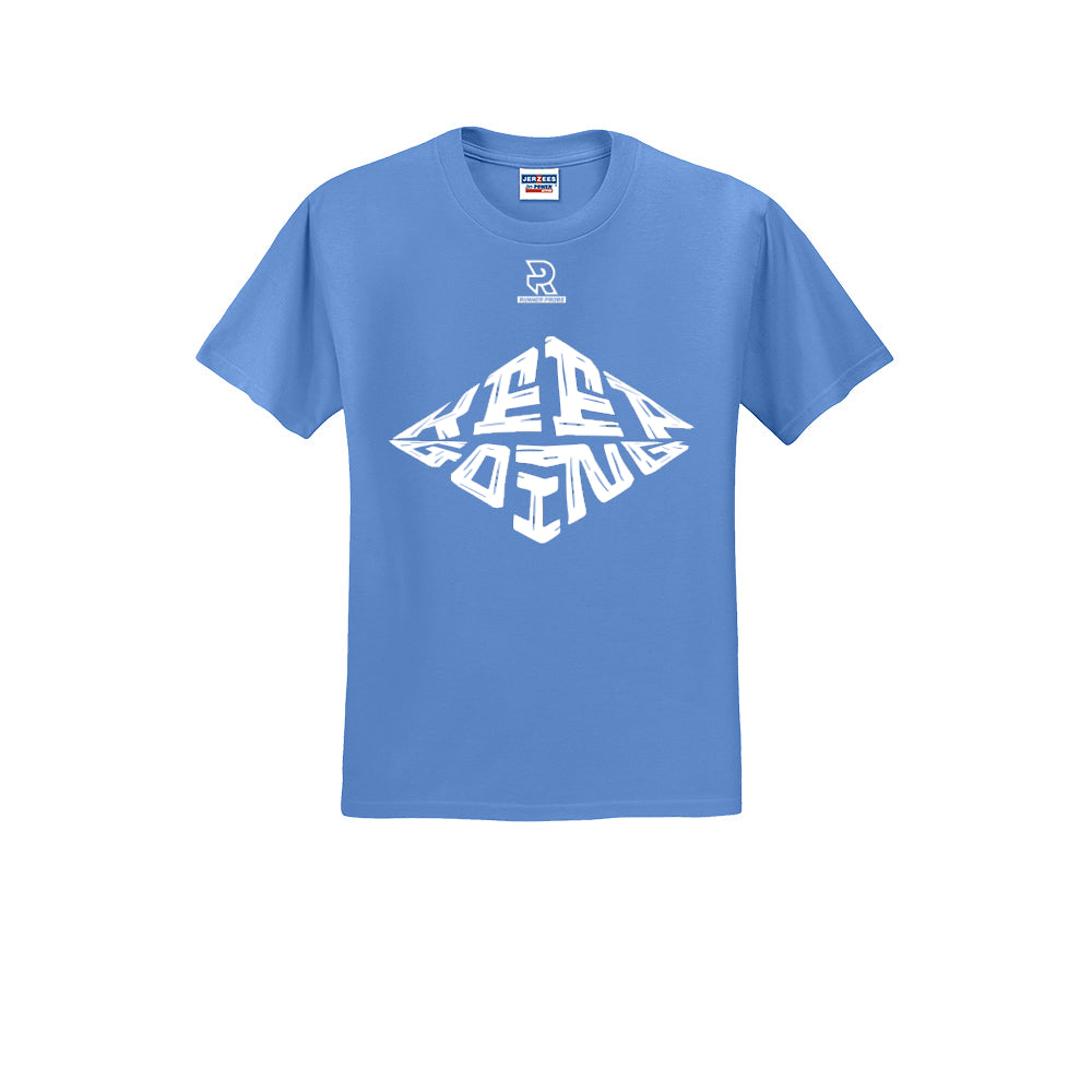 KEEP GOING (White) - Short Sleeve Cotton Tee