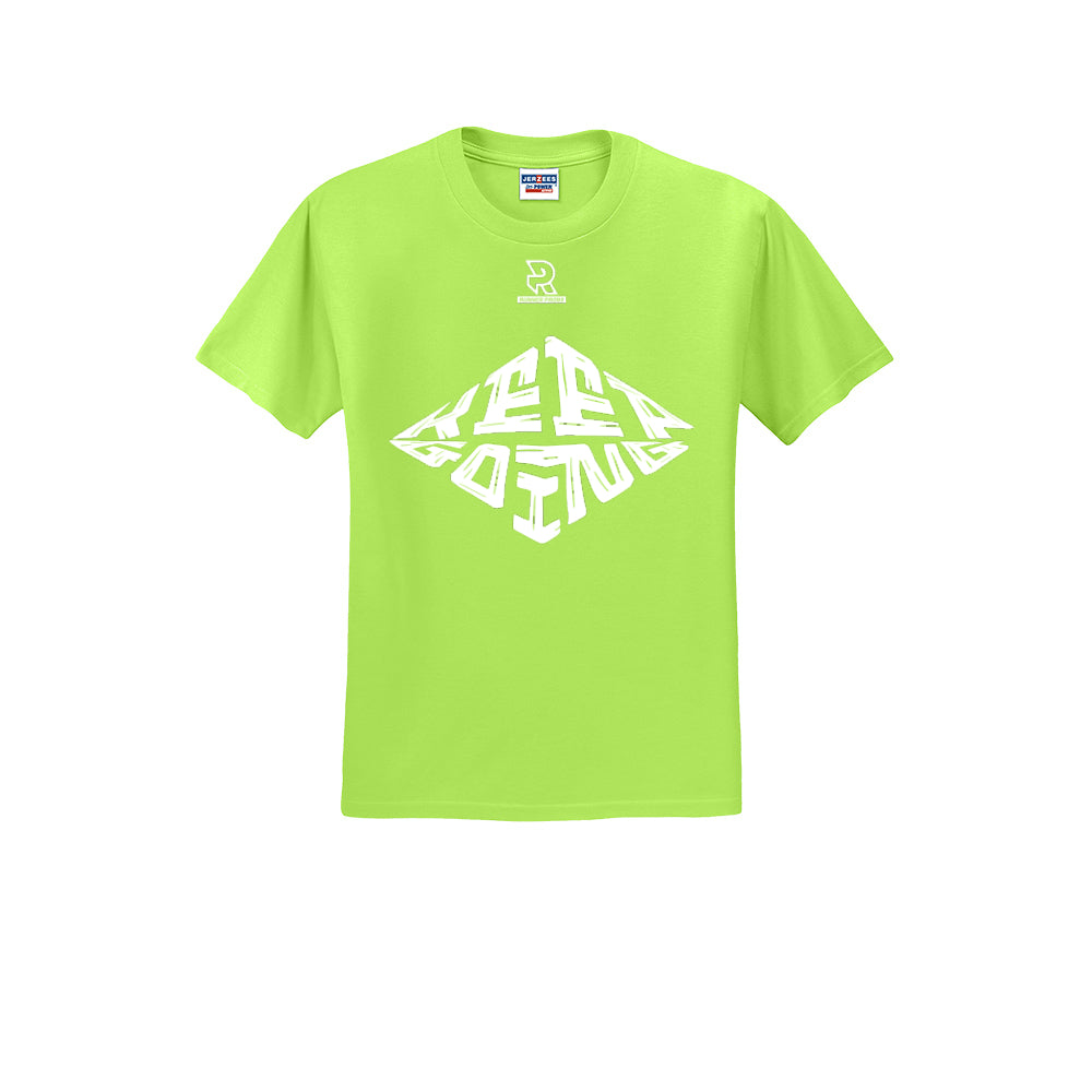 KEEP GOING (White) - Short Sleeve Cotton Tee