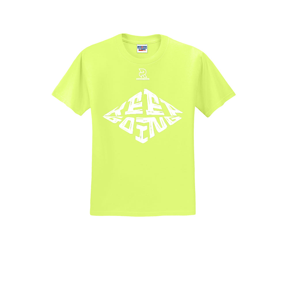 KEEP GOING (White) - Short Sleeve Cotton Tee