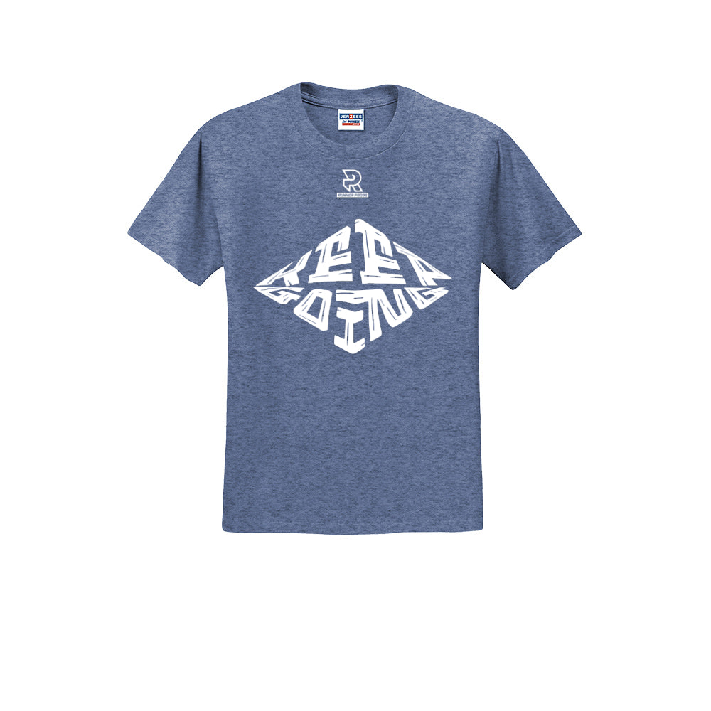 KEEP GOING (White) - Short Sleeve Cotton Tee