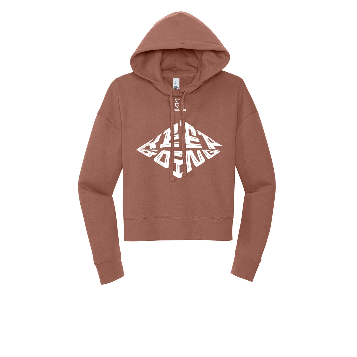KEEP GOING (White) - Womens Fleece Hoodie