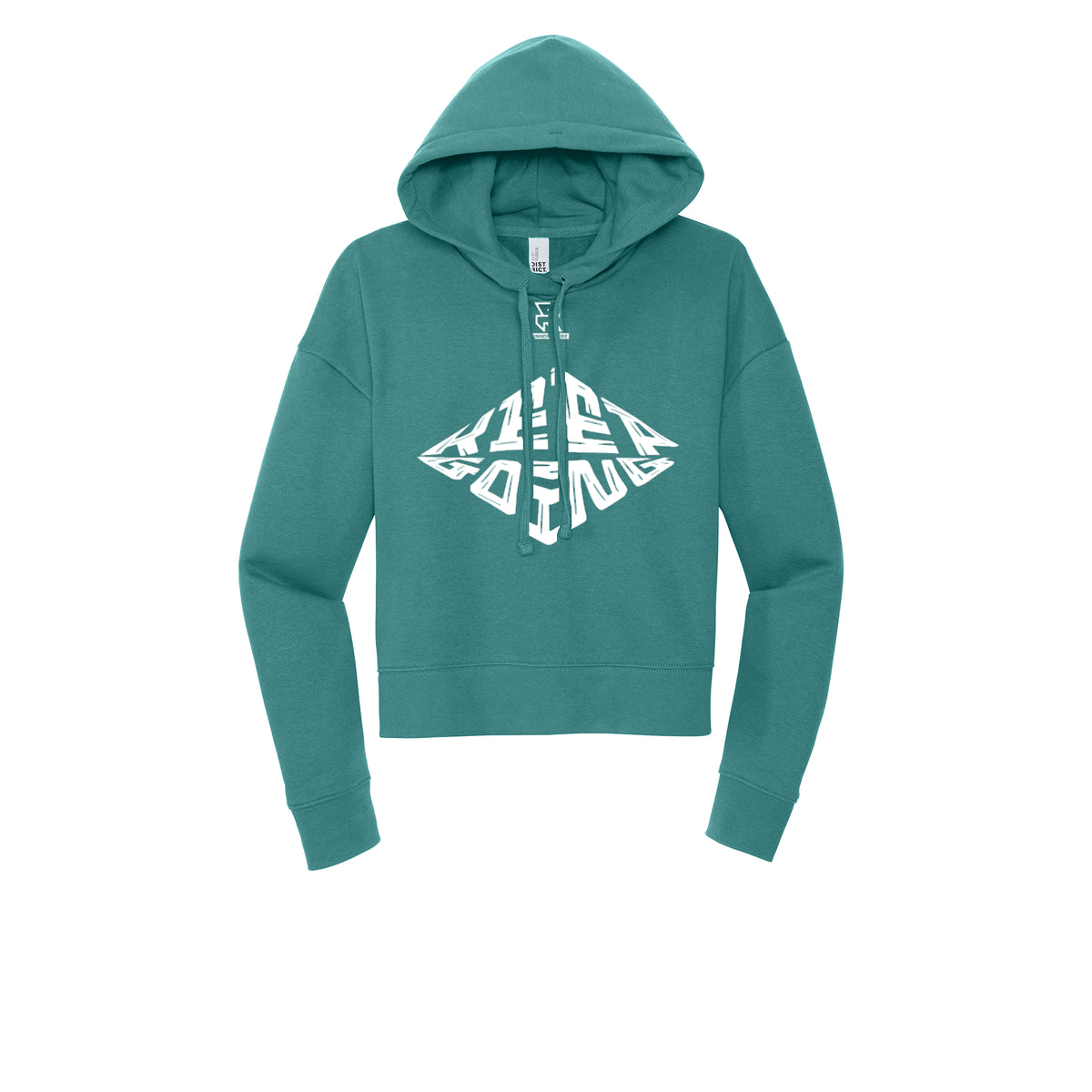 KEEP GOING (White) - Womens Fleece Hoodie