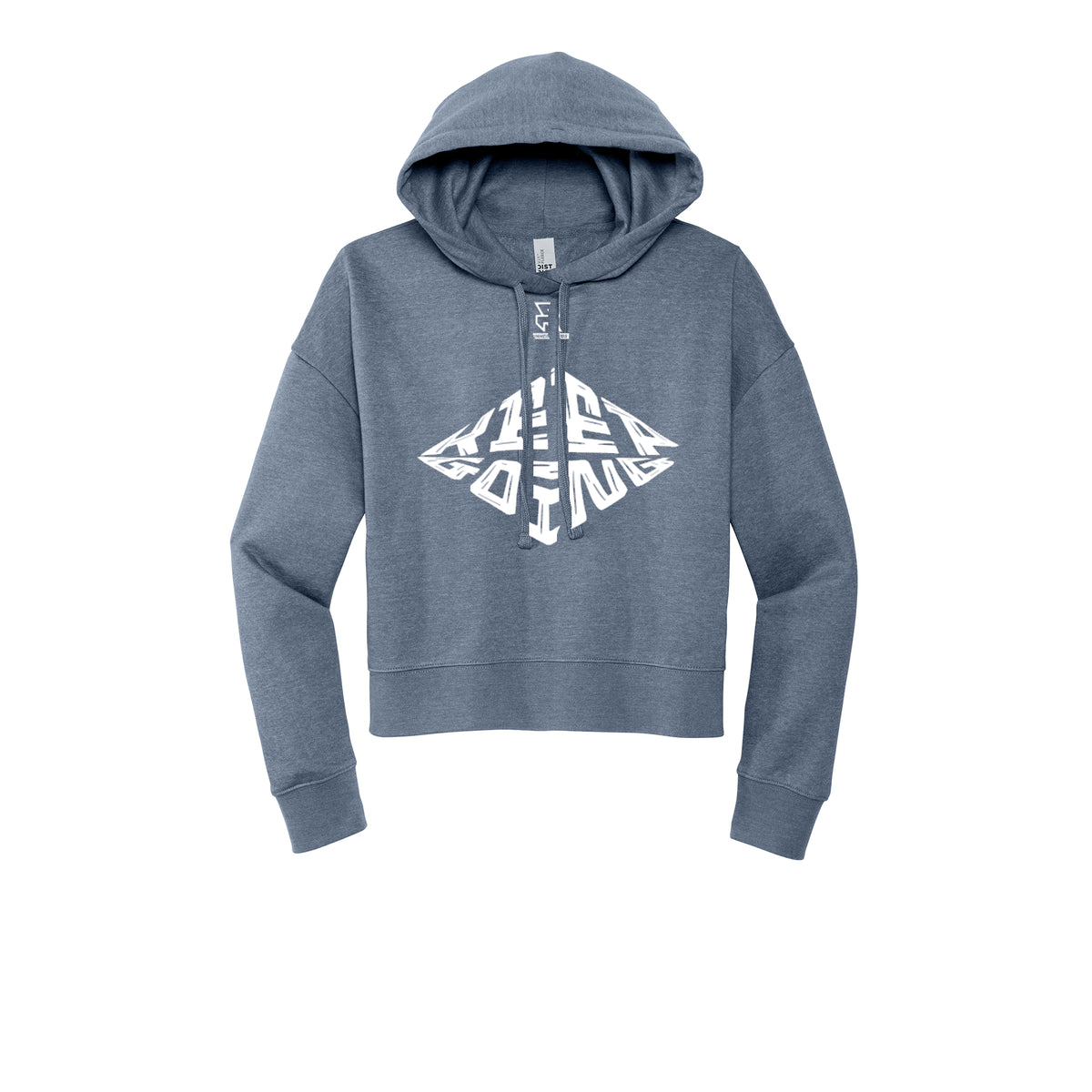 KEEP GOING (White) - Womens Fleece Hoodie