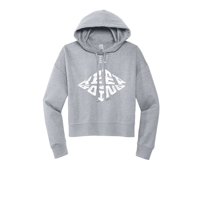 KEEP GOING (White) - Womens Fleece Hoodie