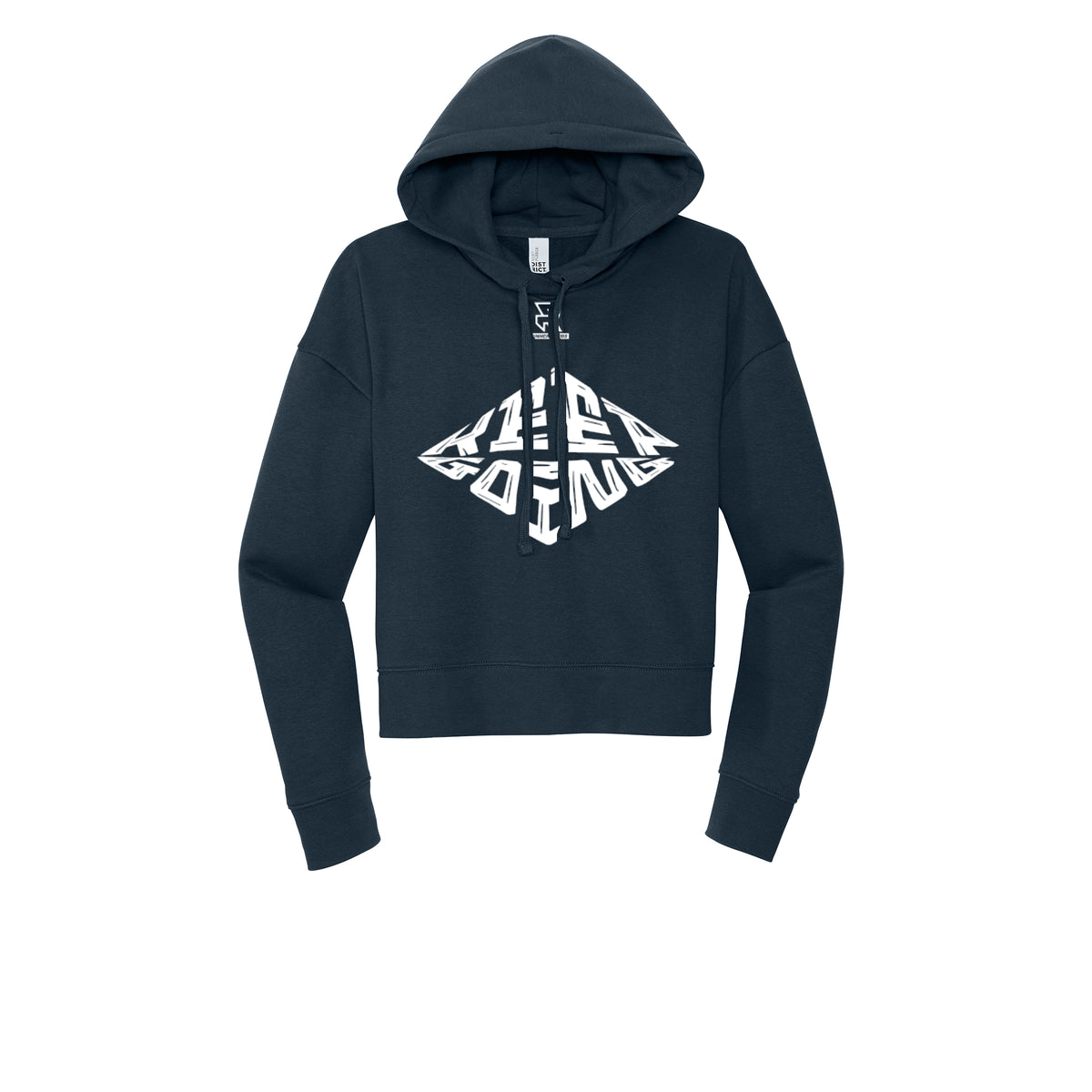 KEEP GOING (White) - Womens Fleece Hoodie
