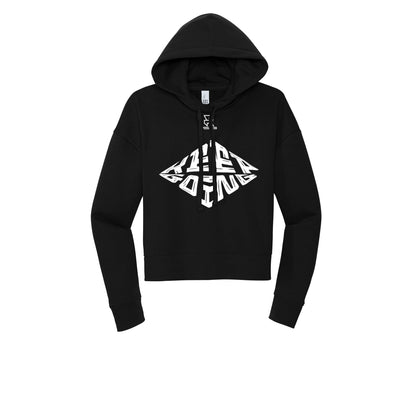 KEEP GOING (White) - Womens Fleece Hoodie