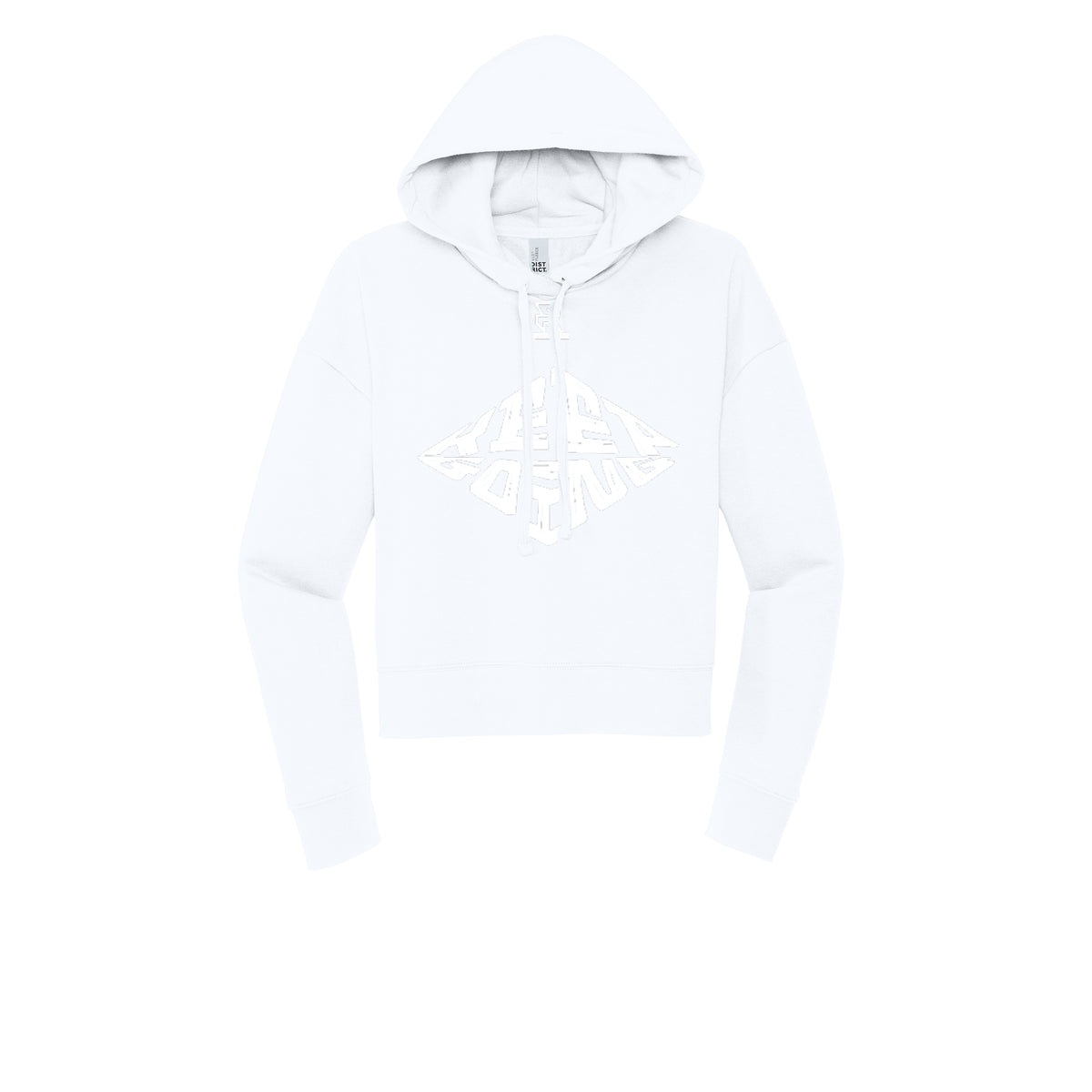 KEEP GOING (White) - Womens Fleece Hoodie