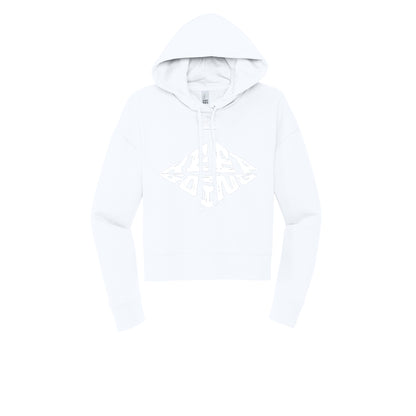 KEEP GOING (White) - Womens Fleece Hoodie