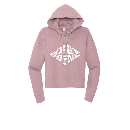 KEEP GOING (White) - Womens Fleece Hoodie