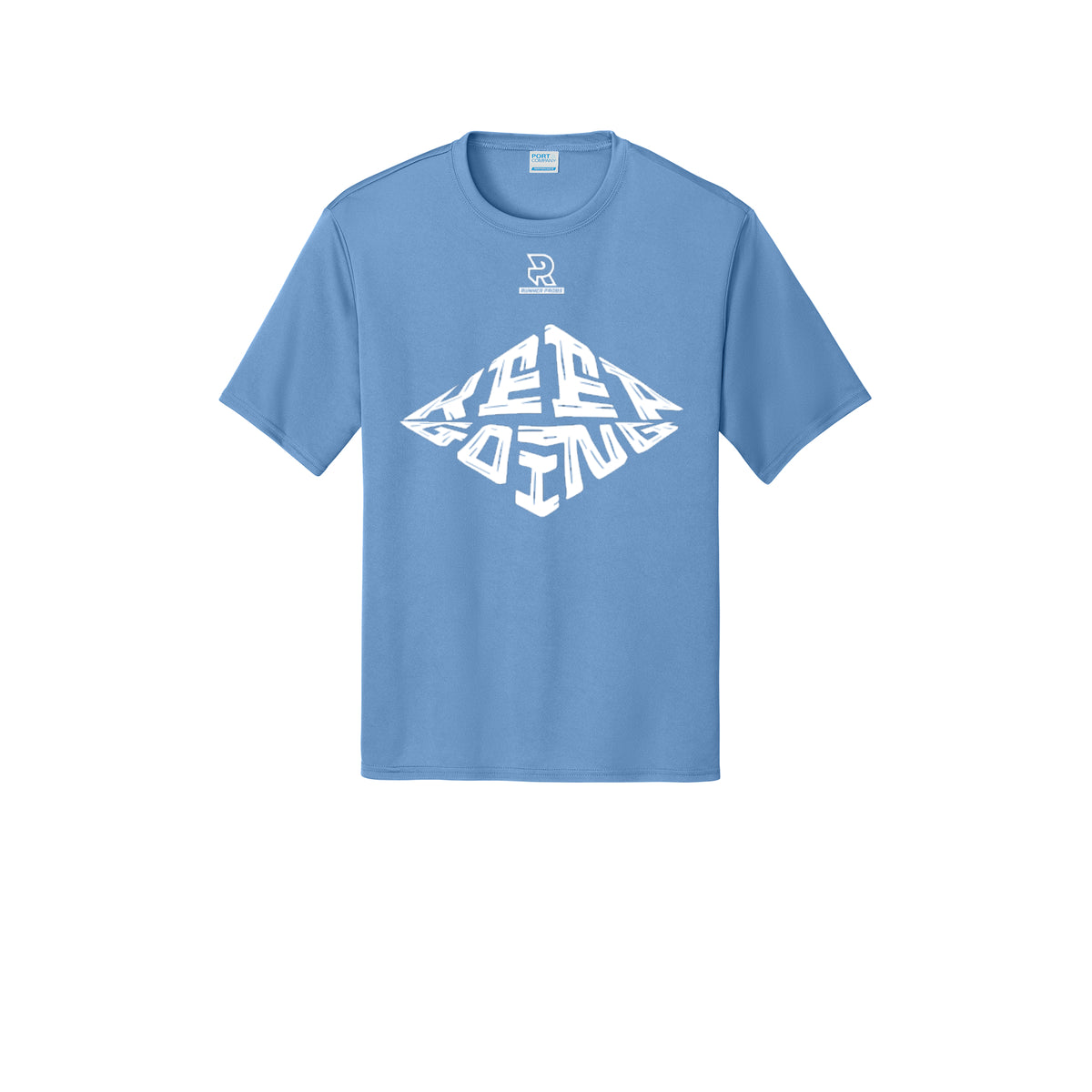 KEEP GOING (White) - Short Sleeve Performance Tee