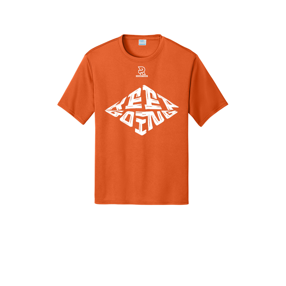 KEEP GOING (White) - Short Sleeve Performance Tee