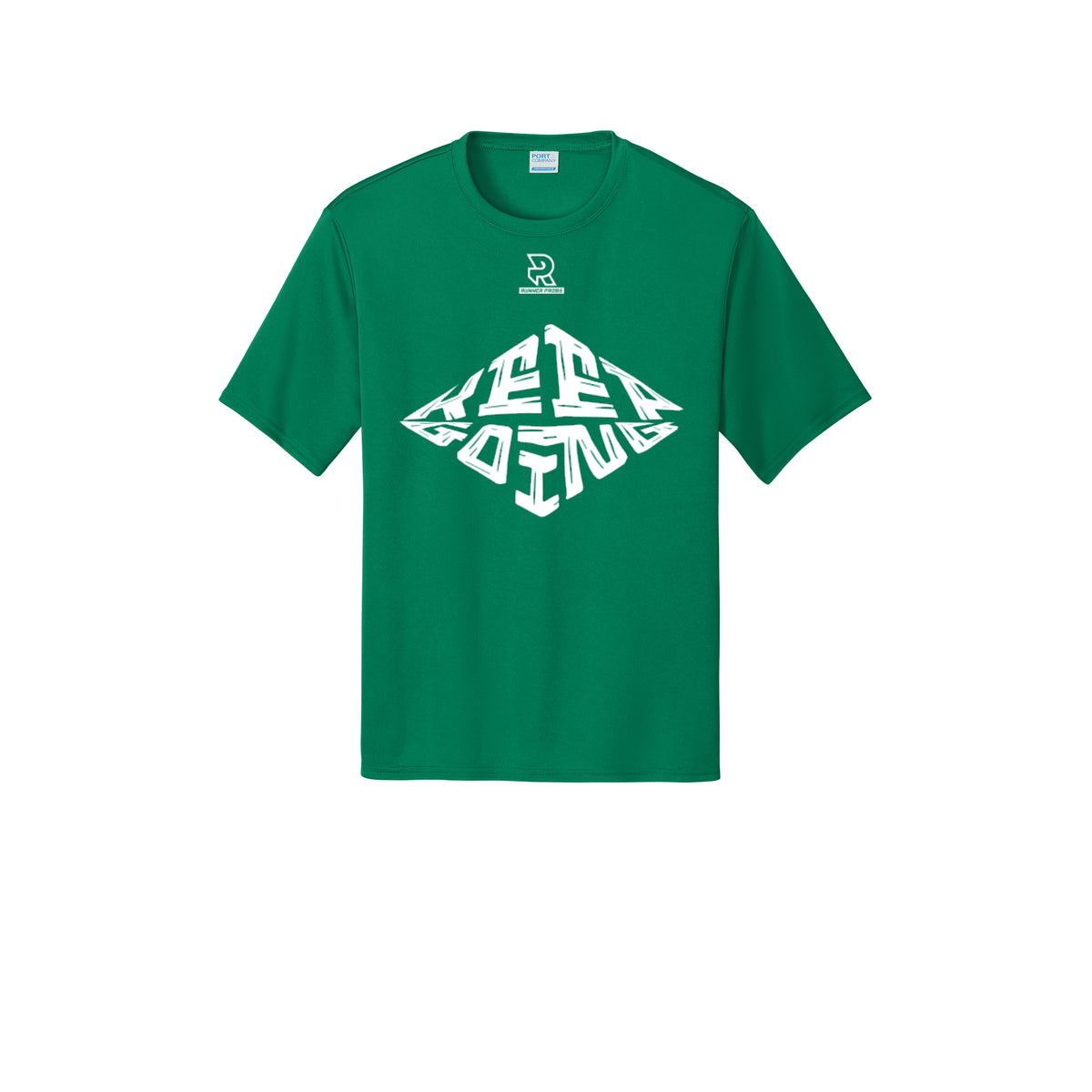 KEEP GOING (White) - Short Sleeve Performance Tee