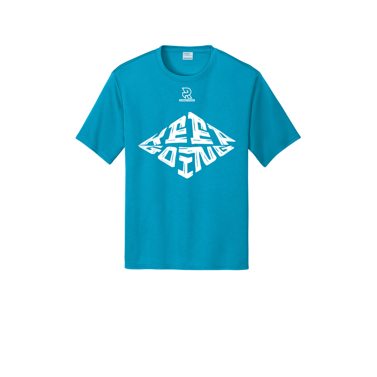 KEEP GOING (White) - Short Sleeve Performance Tee