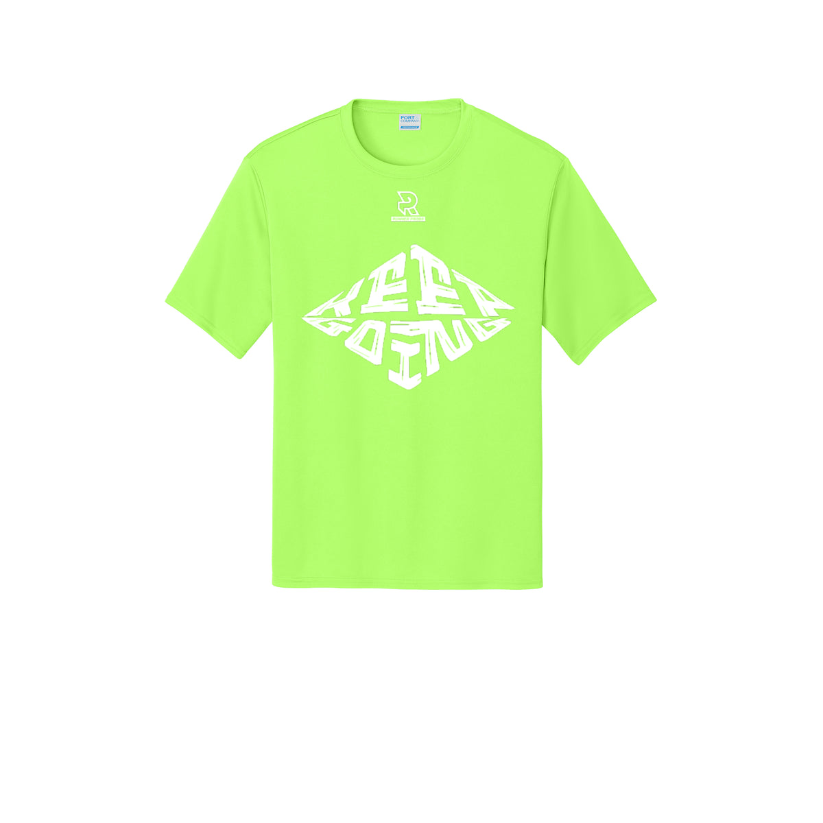 KEEP GOING (White) - Short Sleeve Performance Tee
