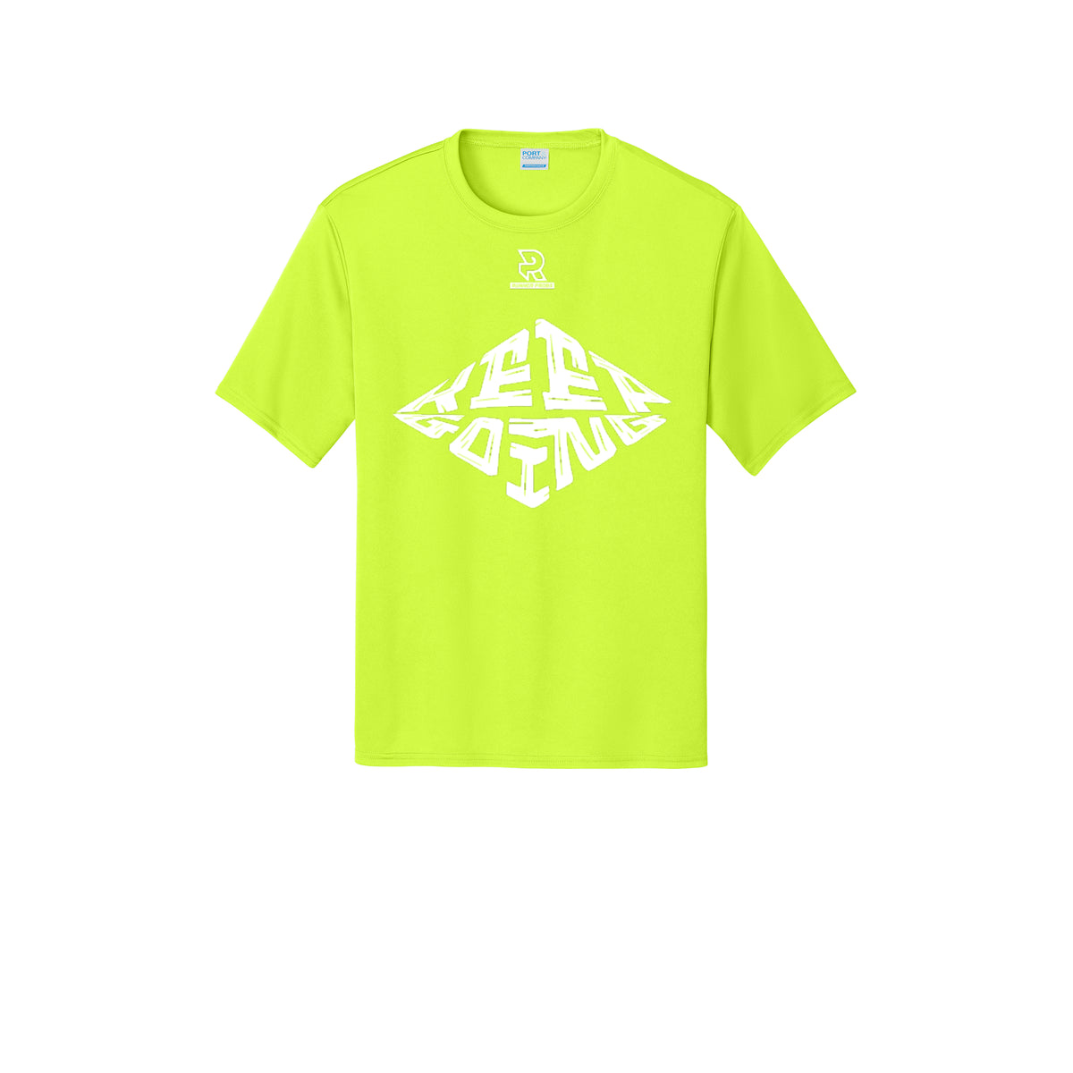 KEEP GOING (White) - Short Sleeve Performance Tee
