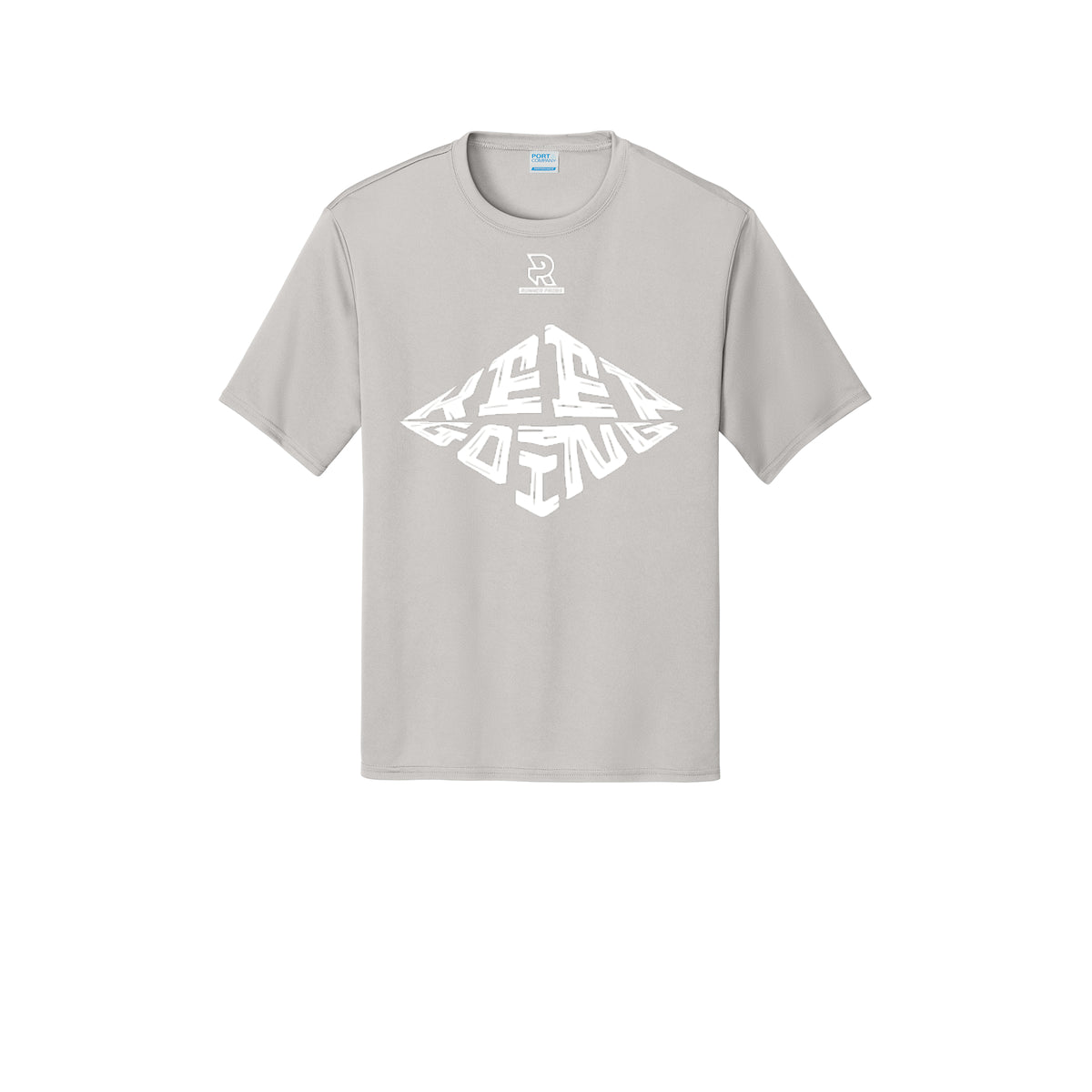 KEEP GOING (White) - Short Sleeve Performance Tee