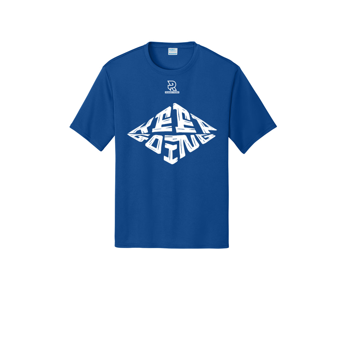 KEEP GOING (White) - Short Sleeve Performance Tee