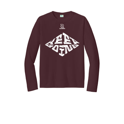 KEEP GOING (White) - Long Sleeve Performance Tee